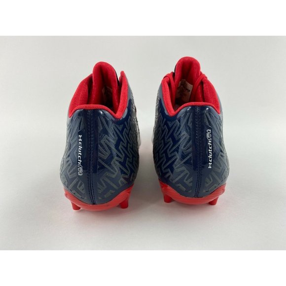 Under Armour Nitro Spine Men's Size 12.5 Football Cleats Navy Red - Picture 6 of 10